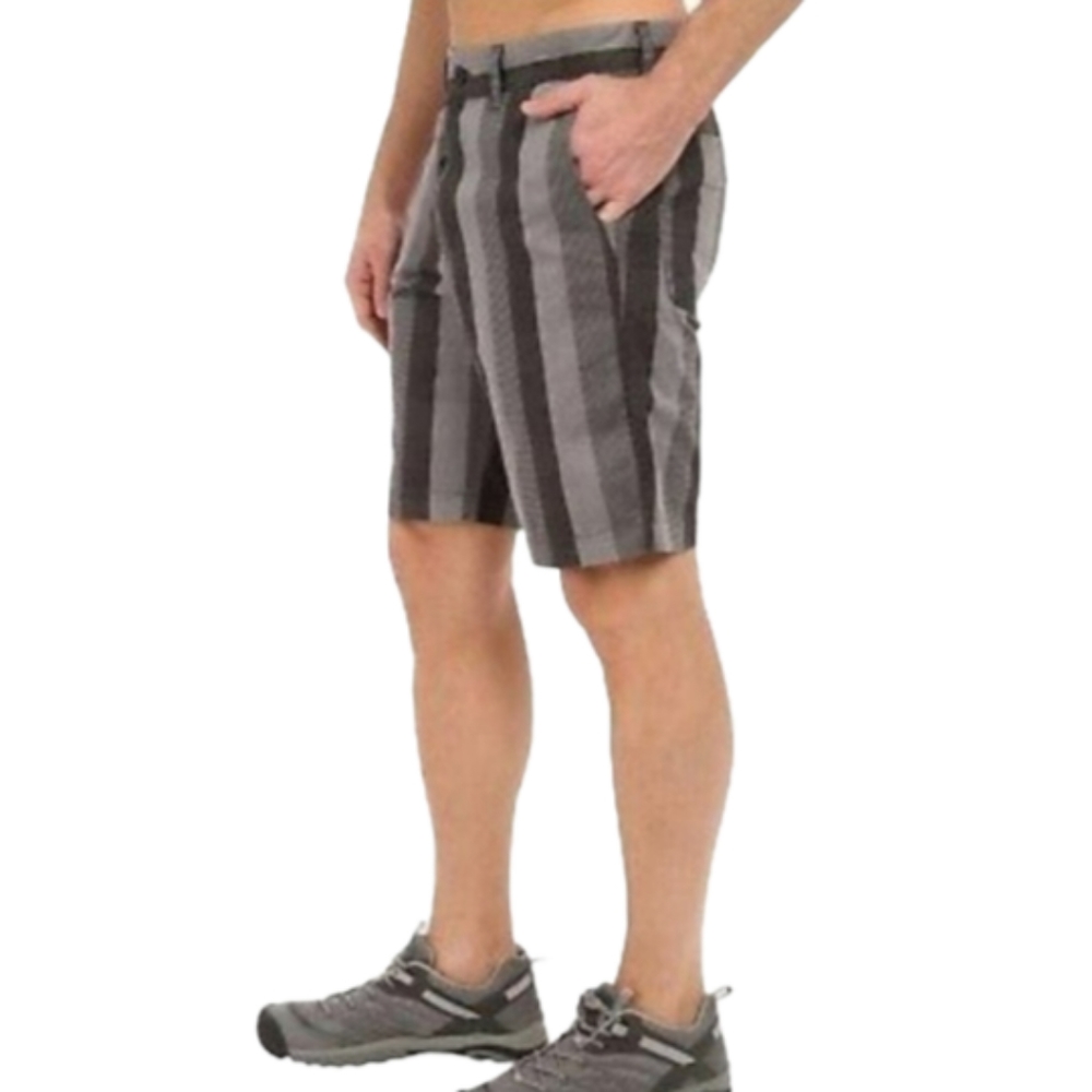 The North Face TNF Mens Shorts Grey Casual Striped Size 36